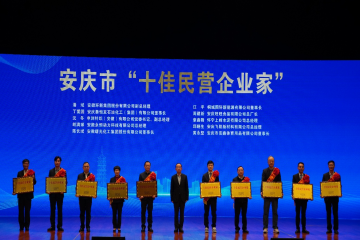 老哥网官网集团一举斩获多项嘉奖，副总经理潘斌荣膺“安庆市十佳民营企业家”